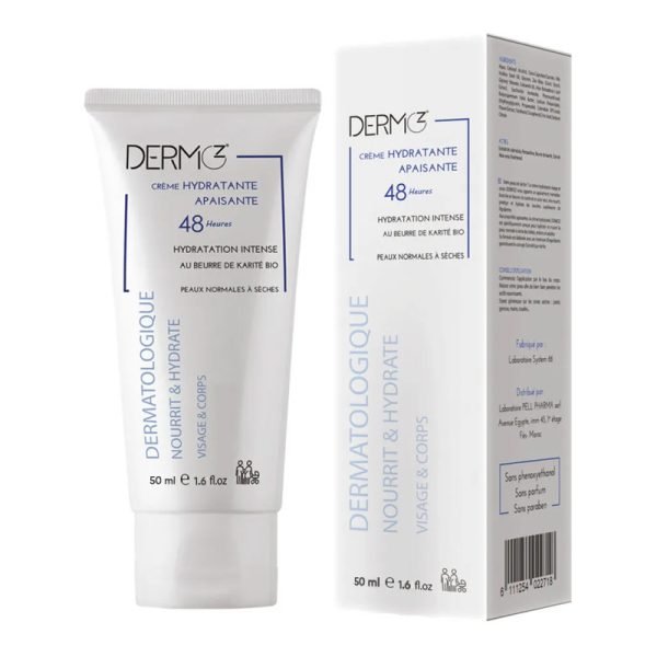 DERMOZ CREME HYDRATANTE VISAGE ET COU 48H 50ML – Image 1