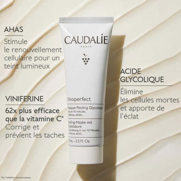 CAUDALIE VINOPERFECT MASQUE PEELING GLYCOLIQUE 75ML – Image 2