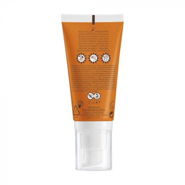 AVÈNE TRES HAUTE PROTECTION CREME TEINTEE PEAUX SENSIBLES SECHES SPF50+ 50ML – Image 4