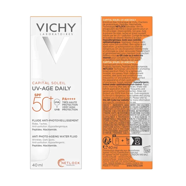 VICHY CAPITAL SOLEIL UV AGE DAILY SPF50+ 40ML – Image 2