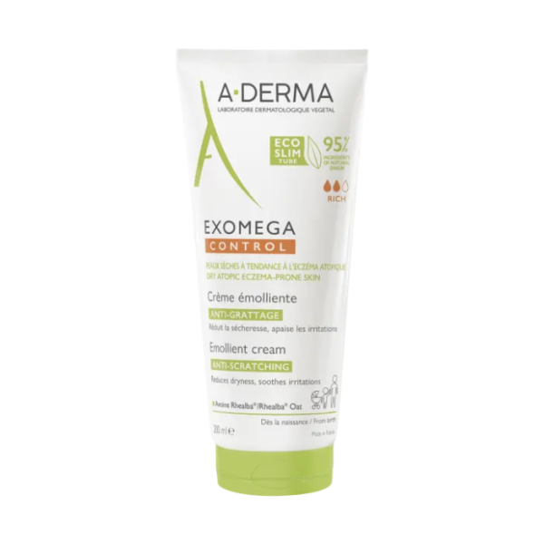 A-DERMA EXOMEGA CONTROL CREME ÉMOLLIENTE 200mL – Image 1