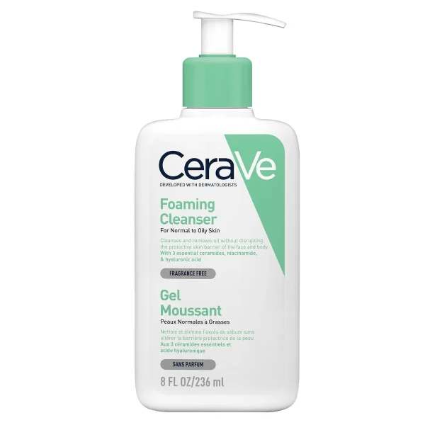 CeraVe Gel Moussant Nettoyant 236ml peau normale à grasse
