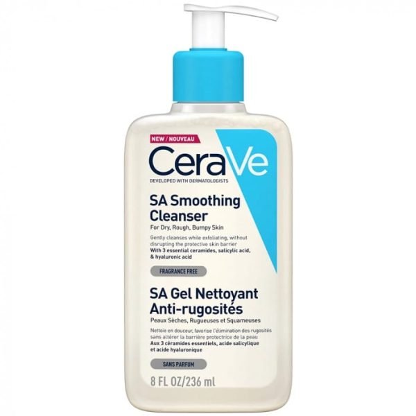 CeraVe SA Gel Nettoyant Anti-Rugosités 236ml visage et corps