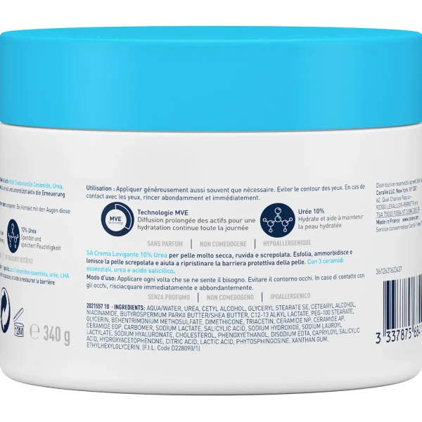 CeraVe SA Crème Anti-Rugosités 340g – Lissage Intensif – Image 3