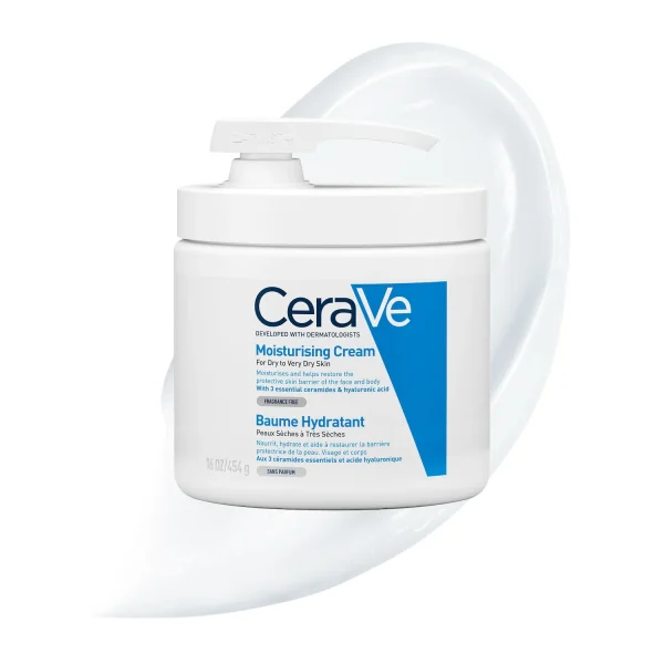 CeraVe Baume Hydratant Nourrissant 454g Pompe – Nutrition Intense – Image 2