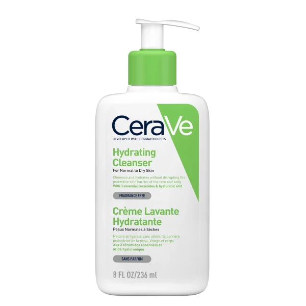 CeraVe Crème Lavante Hydratante 236ml peau normale à sèche