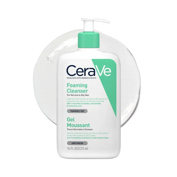 CeraVe Gel Moussant Nettoyant 473ml peau normale à grasse