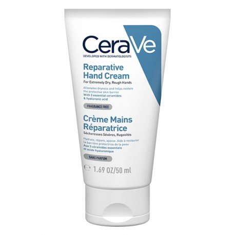 CeraVe Crème Mains Réparatrice 50ml mains sèches et abîmées