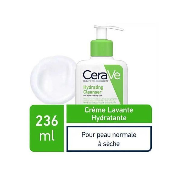 CeraVe Crème Lavante Hydratante 236ml – Douceur Essentielle – Image 3