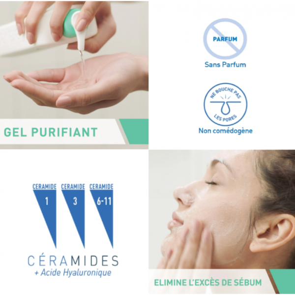 CeraVe Gel Moussant Nettoyant 473ml – Pureté Durable – Image 3