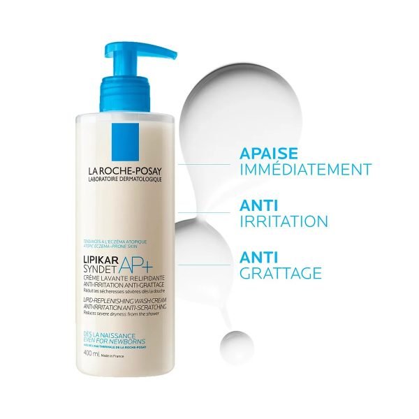 La Roche-Posay Lipikar Syndet AP+ – Apaisement Intense 400ml – Image 2