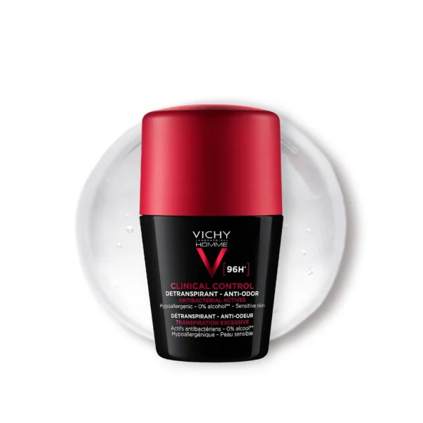 VICHY DEODORANT CLINICAL CONTROL 96H TRANSPIRATION EXCESSIVE HOMME – Image 2