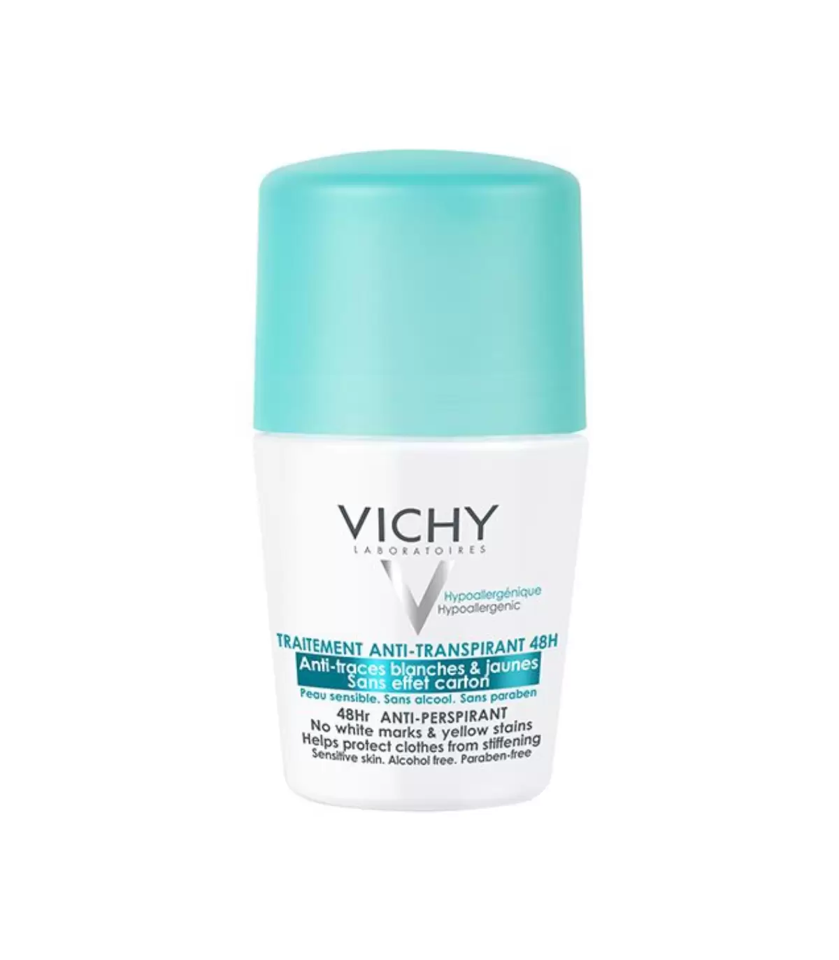 Vichy déodorant anti-transpirant anti-traces 48h 50ml