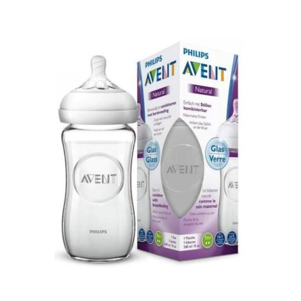 AVENT NATURAL BIBERON VERRE CAM 240ML REF SCF053/17 – Image 1