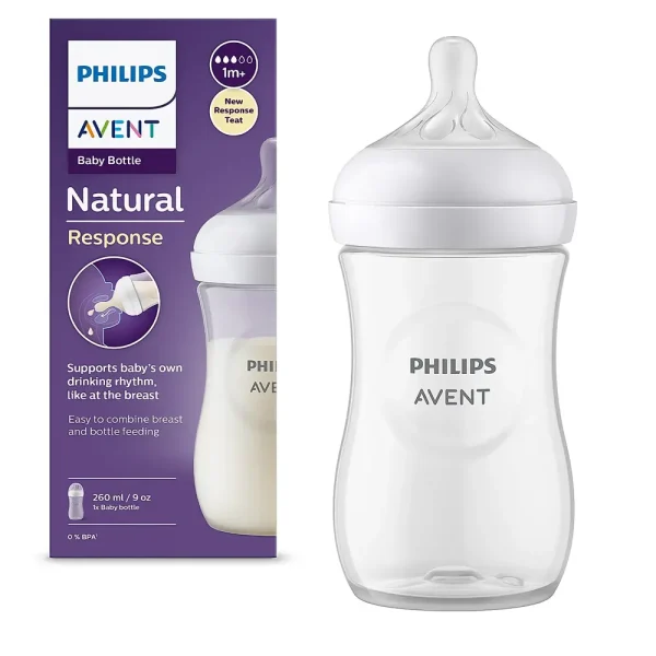 AVENT NATURAL BIBERON +1MOIS 260ML REF SCF0033/17 – Image 1