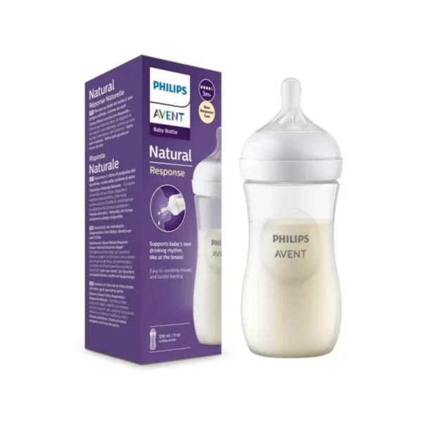 AVENT BIBERON NATURAL RESPONSE +3MOIS 330ML REF SCY906/01 – Image 1