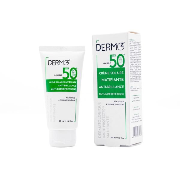 DERMOZ CREME SOLAIRE MATIFIANTE ANTI BRILLANCE 50ML – Image 1