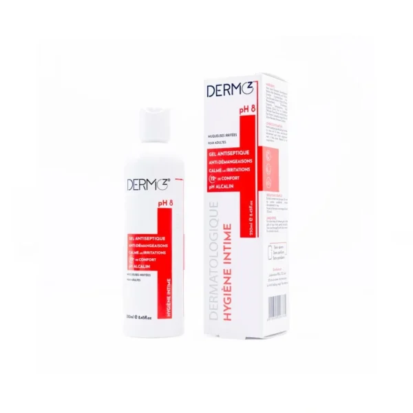 DERMOZ GEL ANTI-SEPTIQUE HYGIENE INTIME PH8 250ML – Image 1