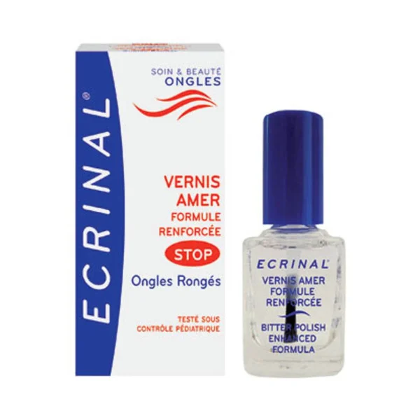 ECRINAL VERNIS A ONGLES AMER STOP AUX ONGLES RONGES 10ML – Image 1