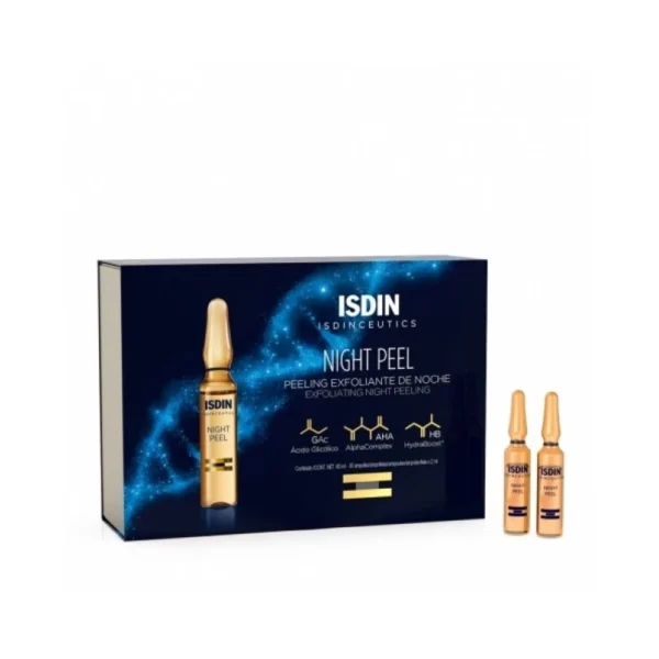 ISDIN Night Peel B10 ampoules peeling nuit éclat visage
