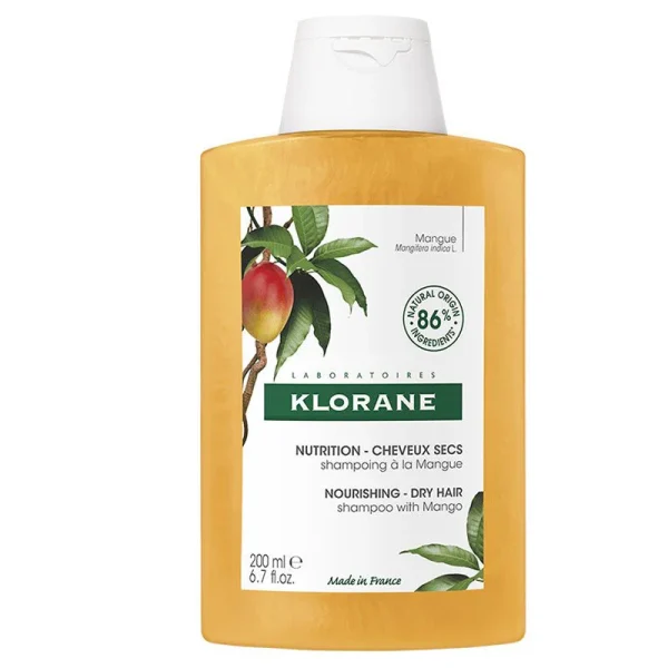 KLORANE SHAMPOOING NUTRITION A LA MANGUE 200ML – Image 1