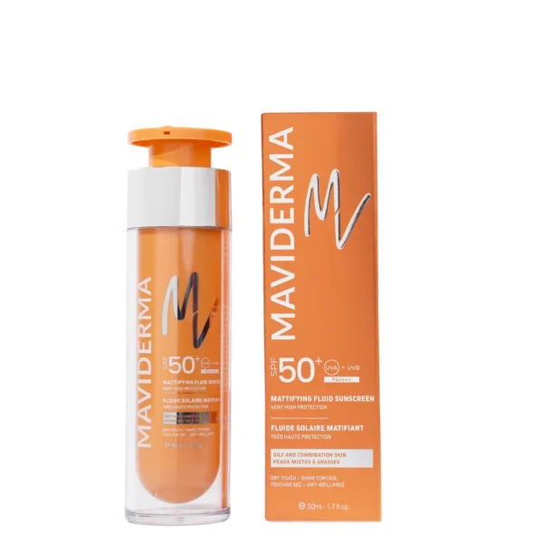 MAVIDERMA Écran Fluide Solaire Matifiant SPF50+
