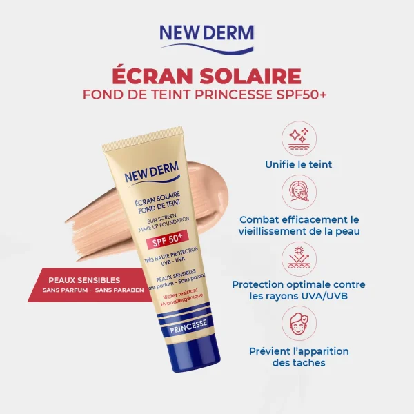 NEW DERM ECRAN SPF50+ TEINTE PRINCESSE 50ML – Image 2