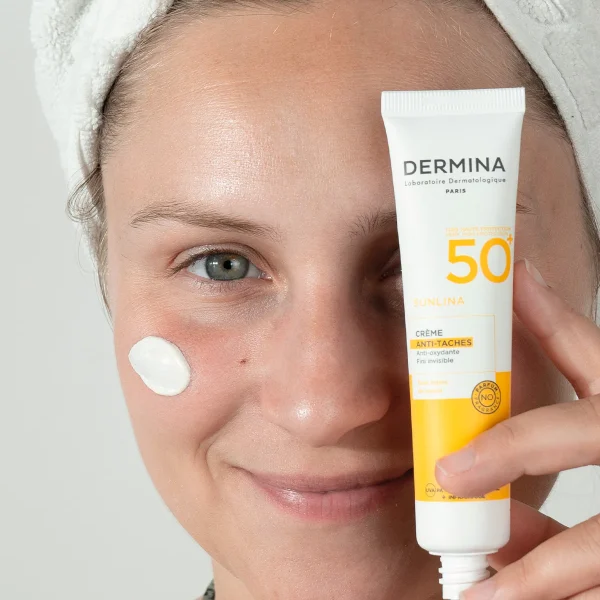 DERMINA SUNLINA CREME ANTI-TACHE SPF50 40ML – Image 2