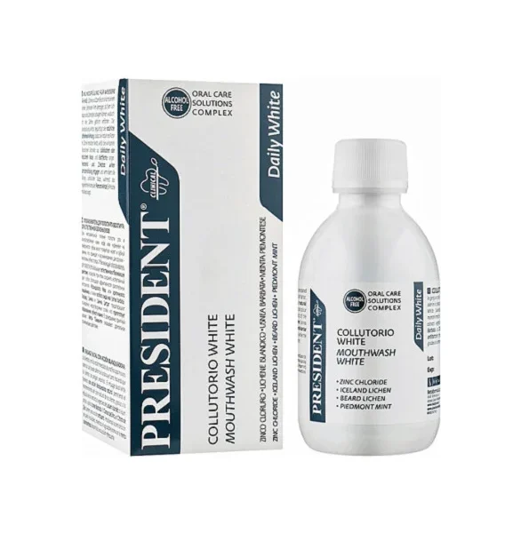 PRESIDENT BAIN DE BOUCHE WHITE 200ML – Image 1