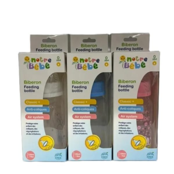NOTRE BÉBÉ Biberon Sans Poignées 120 ml