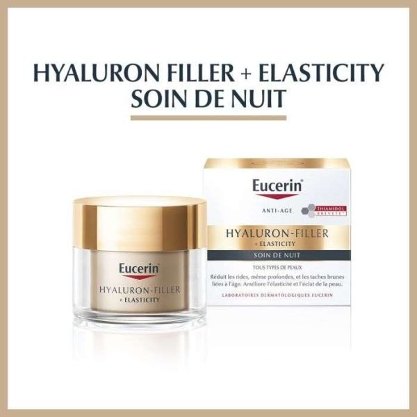 EUCERIN HYALURON FILLER + ELASTICITY CREME DE NUIT 50ML – Image 2