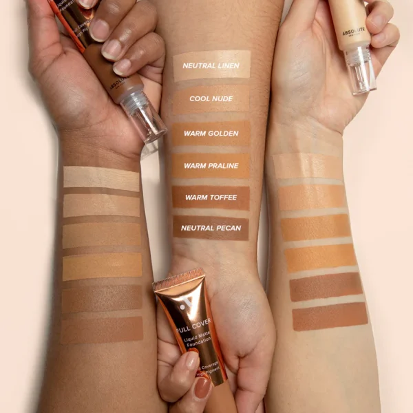 ABSOLUTE NEW YORK FULL COVER FONDS DE TEINT LIQUIDE 05 WARM TOFFEE – Image 2