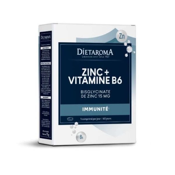 DIETAROMA Zinc + vitamine B6 60 comprimés – Image 1