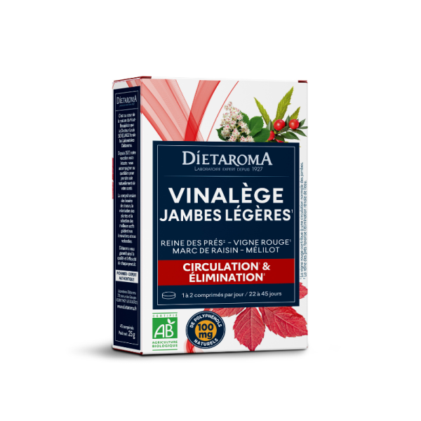 DIETAROMA Vinalège circulation 45 comprimés – Image 1