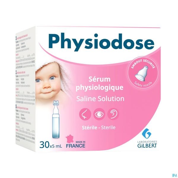PHYSIODOSE SERUM PHYSIOLOGIUE 30*5ML – Image 1
