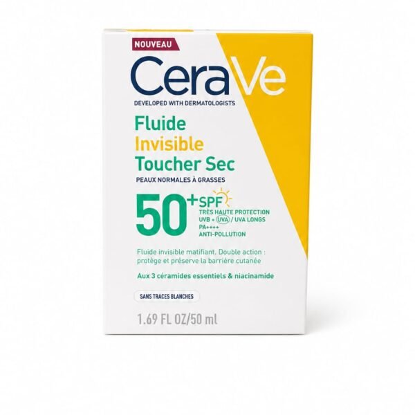 CERAVE FLUIDE INVISIBLE TOUCHER SEC SPF50